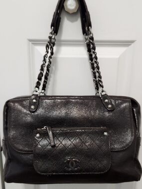 CHANEL Caviar Leather (Brown) Tote/Satchel
